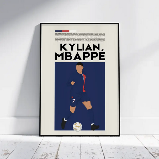 Kylian Mbappé PSG - Minimalist