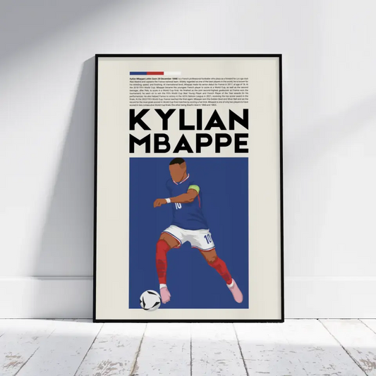 Kylian Mbappé France - Minimalist