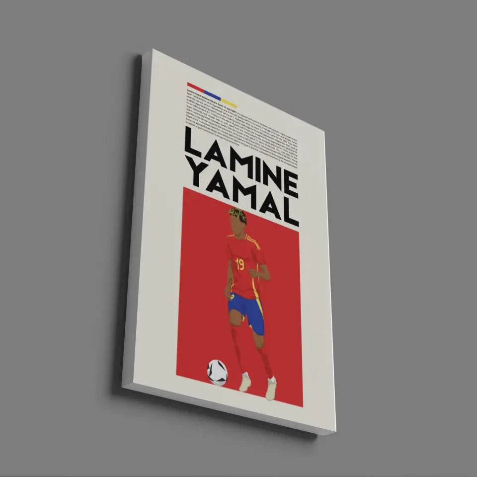 Lamine Yamal Spain - Minimalist