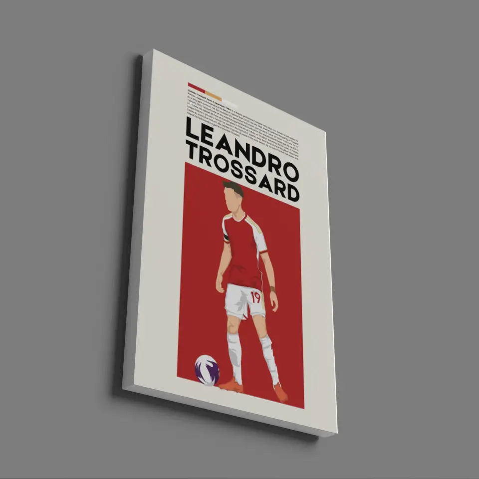 Leandro Trossard Arsenal - Minimalist