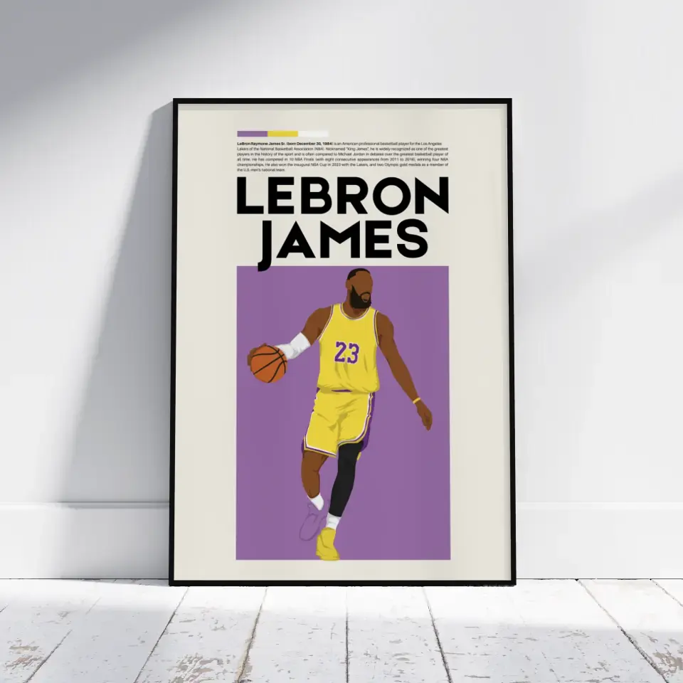 LeBron James Los Angeles - Minimalist