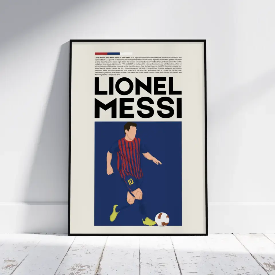 Lionel Messi Barcelona - Minimalist