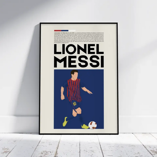 Lionel Messi Barcelona - Minimalist