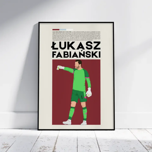 Łukasz Fabiański West Ham - Minimalist