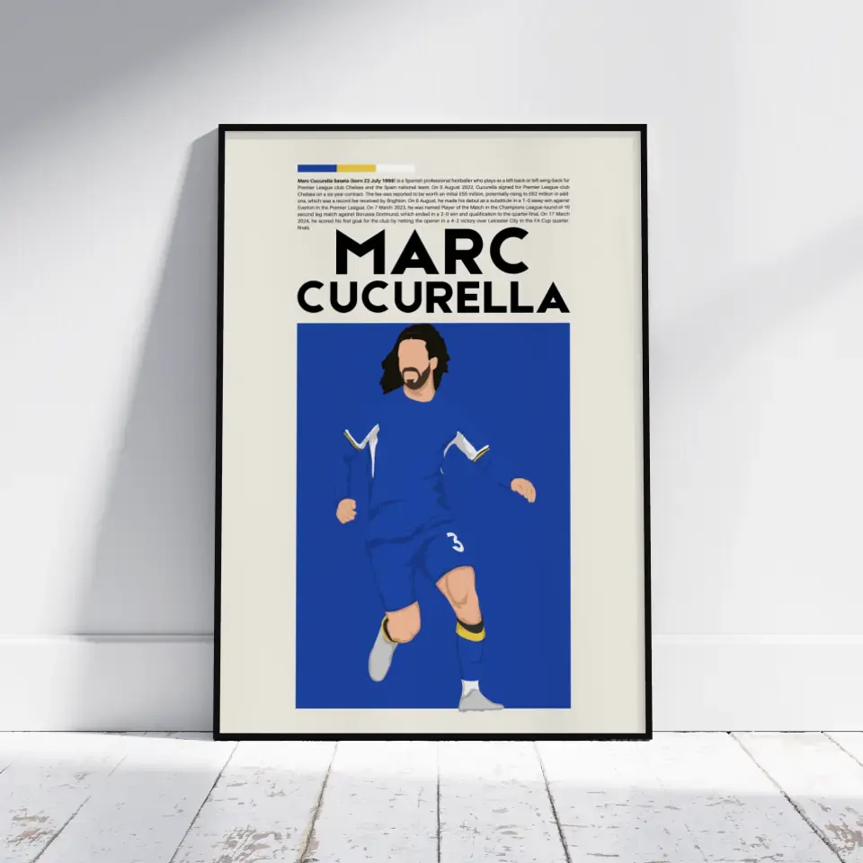 Marc Cucurella Chelsea - Minimalist