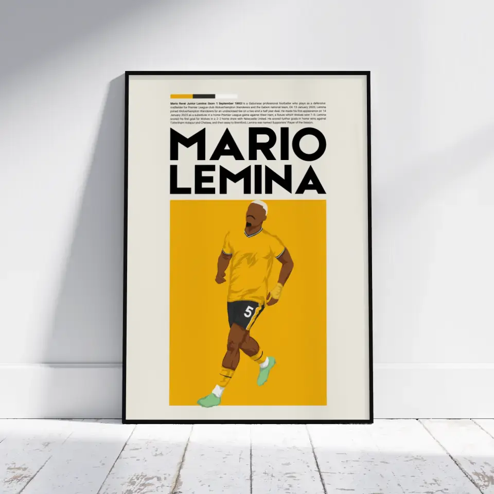 Mario Lemina Wolves - Minimalist