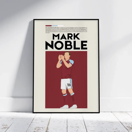 Mark Noble West Ham - Minimalist