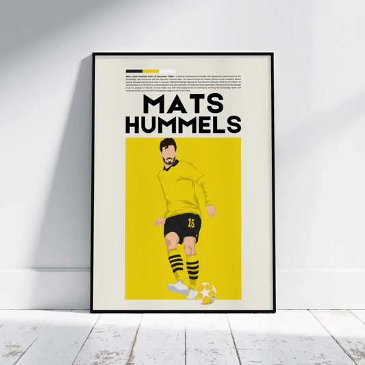 Mats Hummels Dortmund - Minimalist