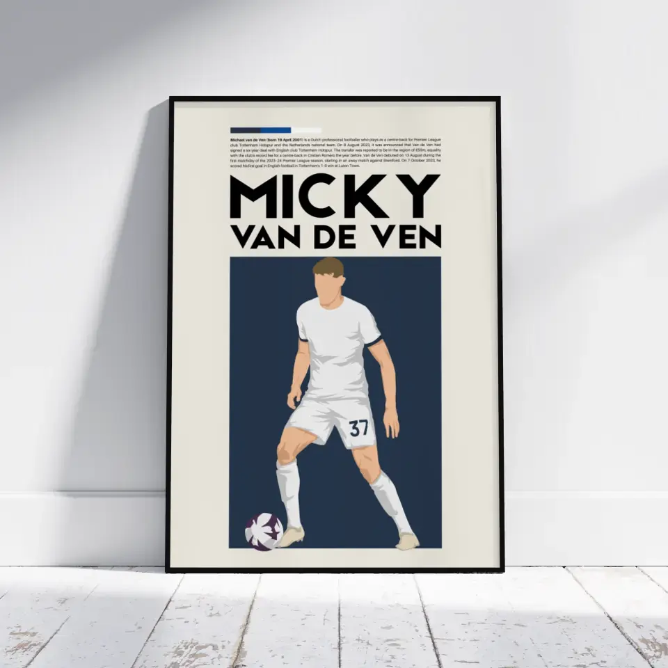 Micky van de Ven Tottenham - Minimalist