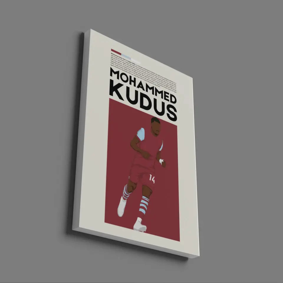 Mohammed Kudus West Ham - Minimalist