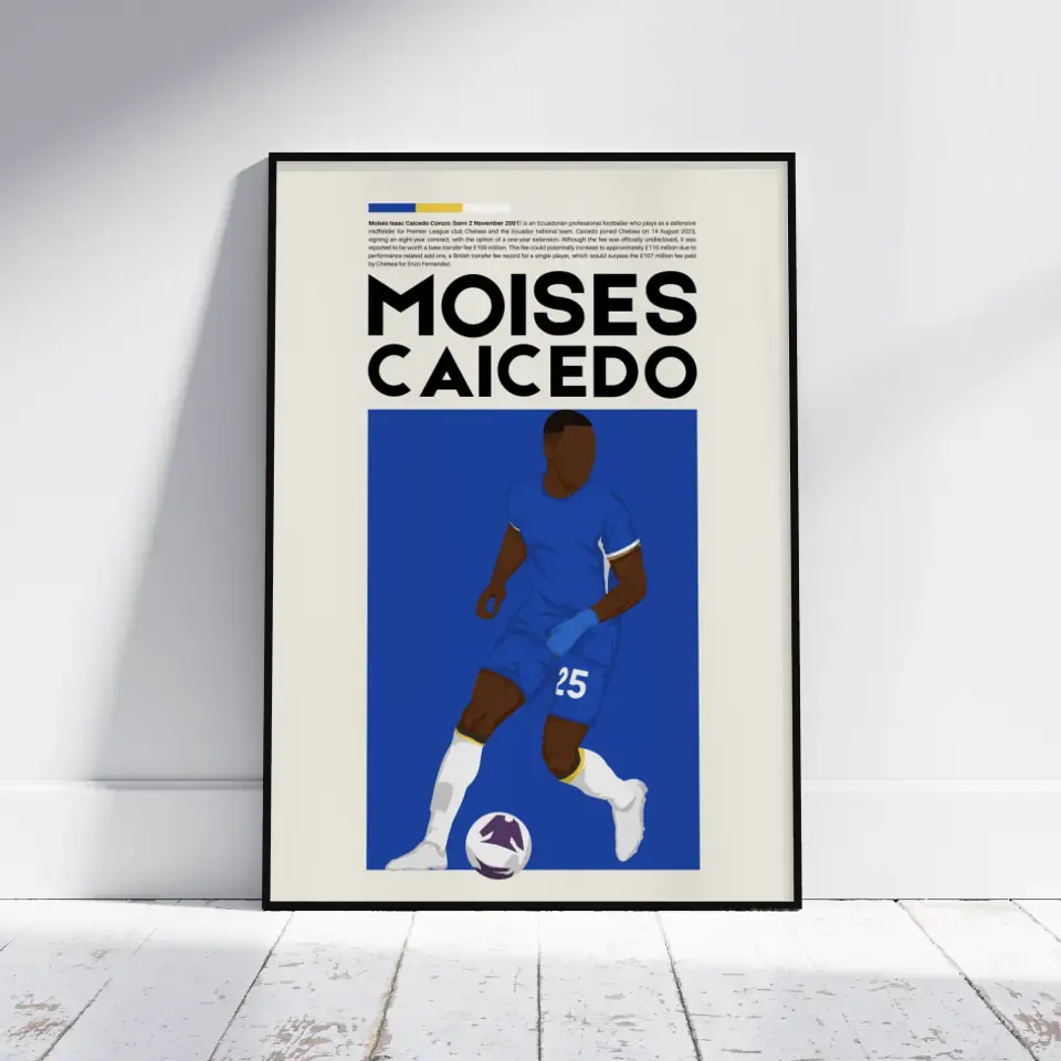 Moisés Caicedo Chelsea - Minimalist