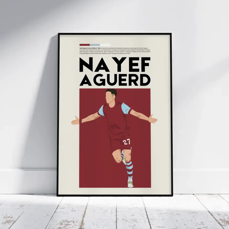 Nayef Aguerd West Ham - Minimalist