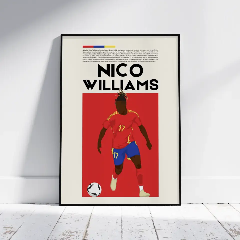 Nico Williams Spain - Minimalist