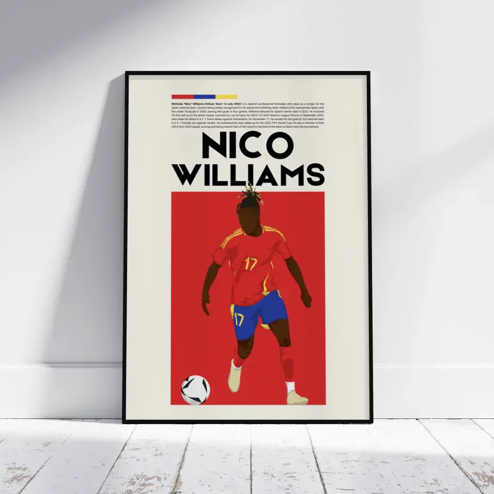 Nico Williams Spain - Minimalist