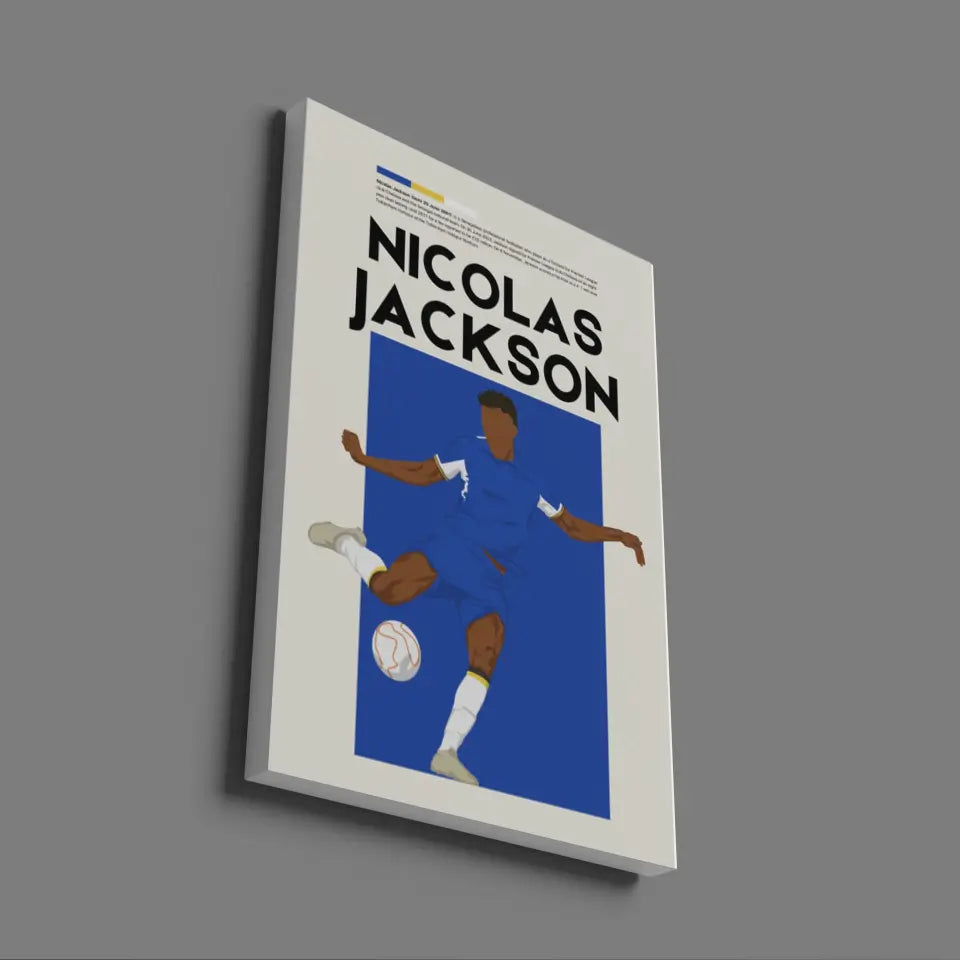 Nicolas Jackson Chelsea - Minimalist