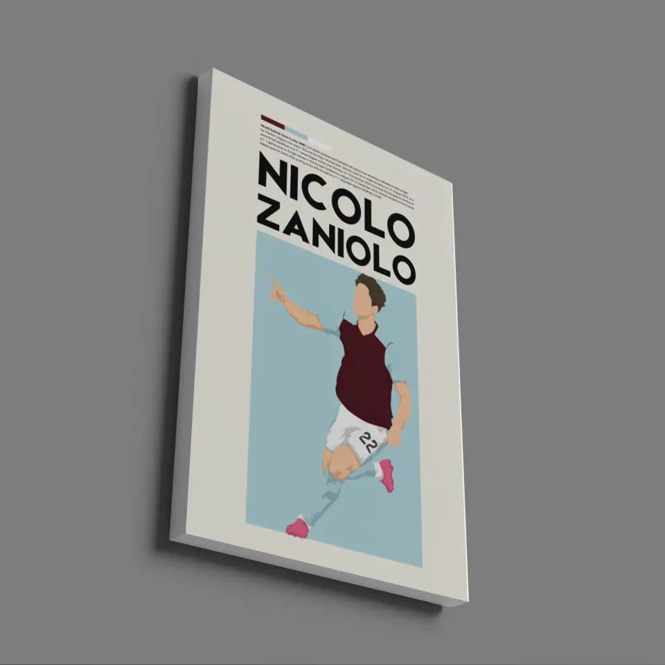 Nicolò Zaniolo Aston Villa - Minimalist