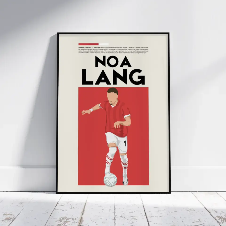 Noa Lang PSV - Minimalist