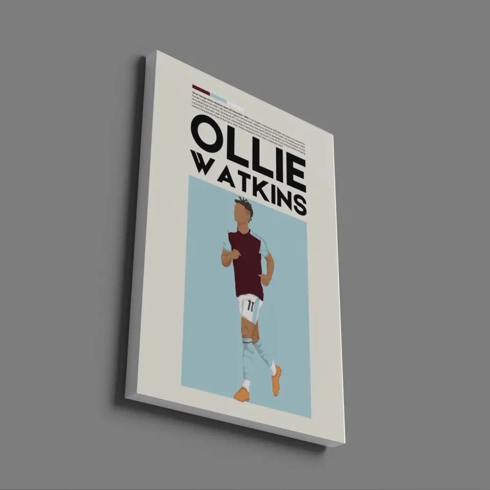 Ollie Watkins Aston Villa - Minimalist