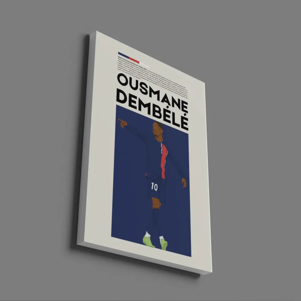 Ousmane Dembélé PSG - Minimalist