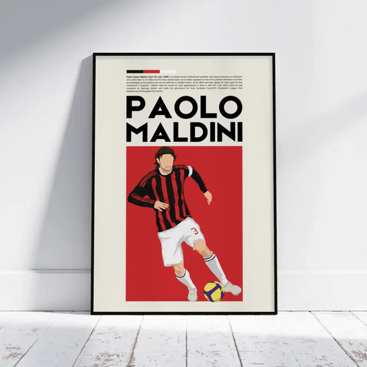 Paolo Maldini AC Milan - Minimalist