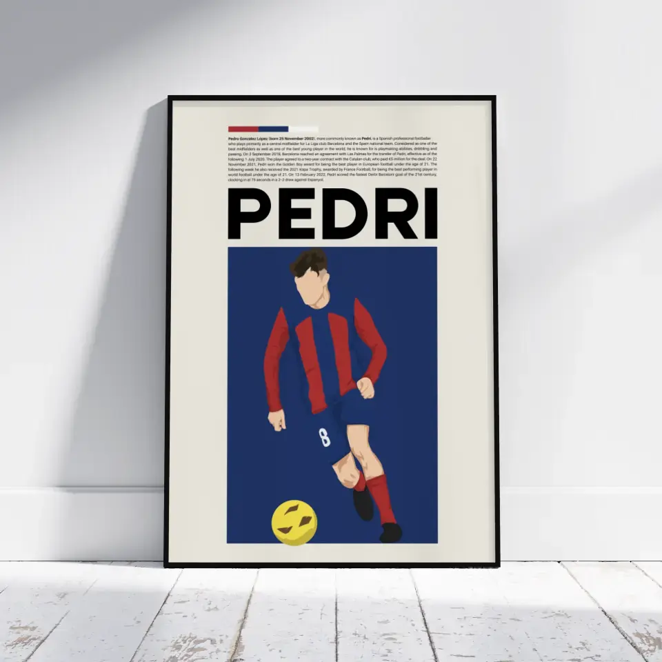 Pedri Barcelona - Minimalist