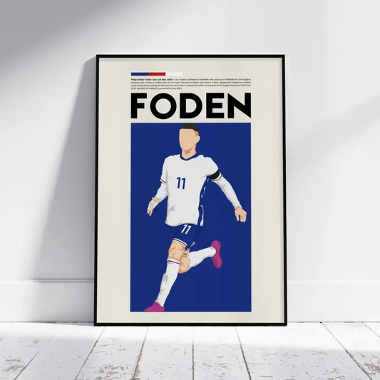 Phil Foden England - Minimalist