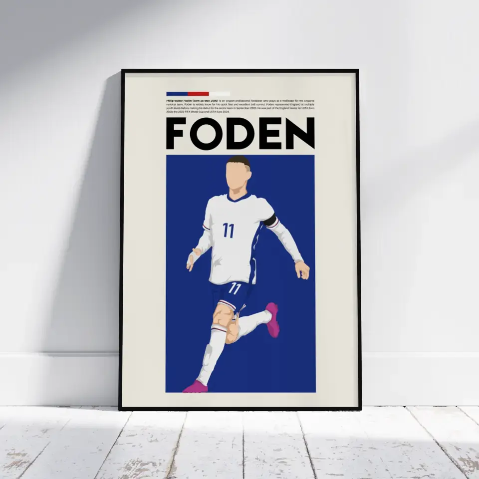 Phil Foden England - Minimalist