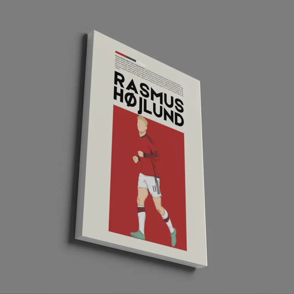 Rasmus Højlund Man Utd - Minimalist