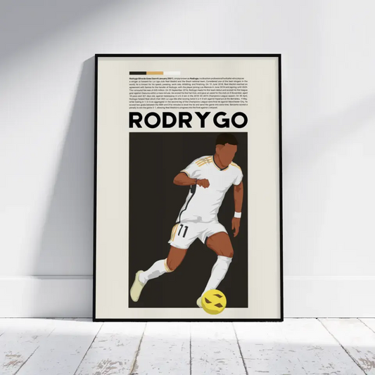 Rodrygo Real Madrid - Minimalist