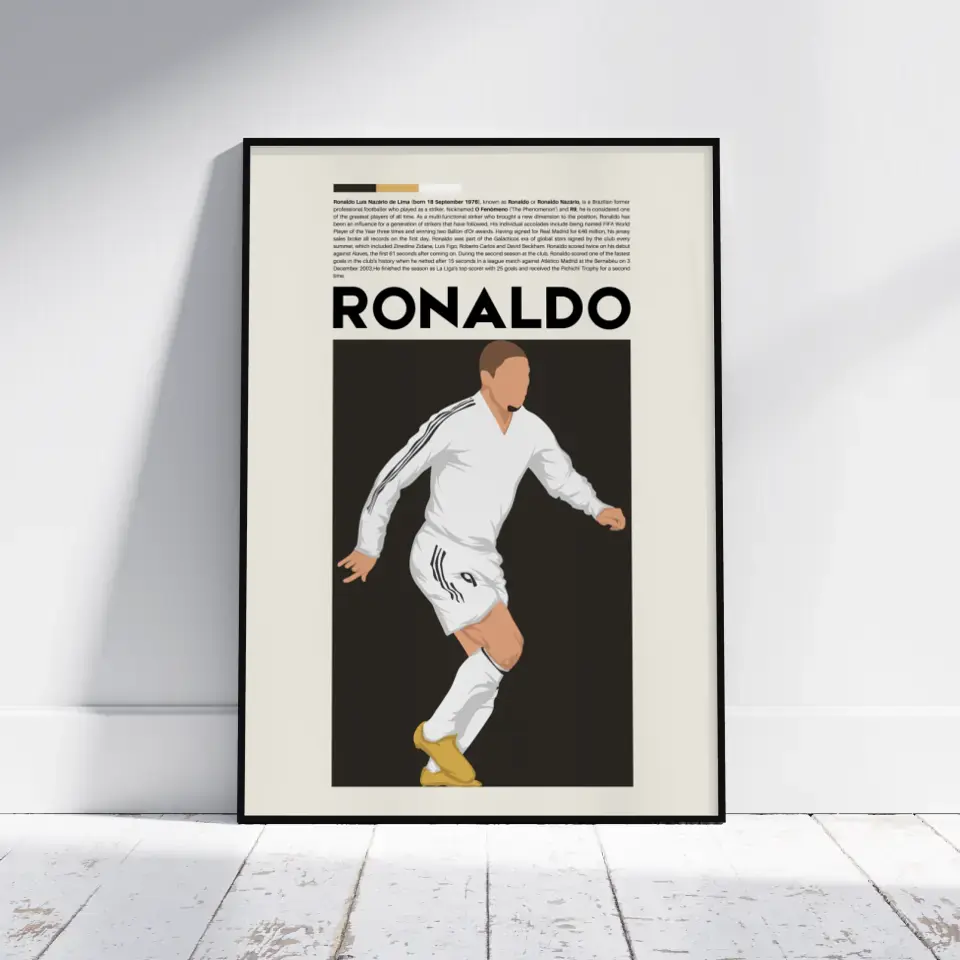 Ronaldo R9 Real Madrid - Minimalist