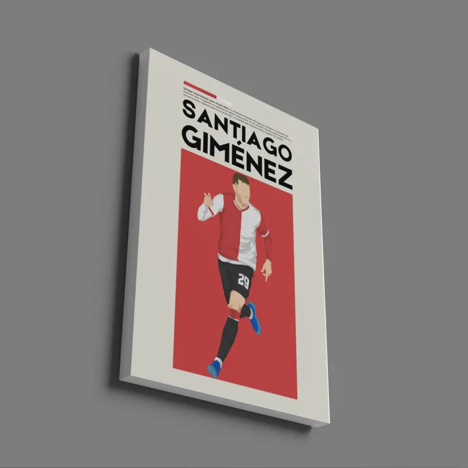 Santiago Giménez Feyenoord - Minimalist