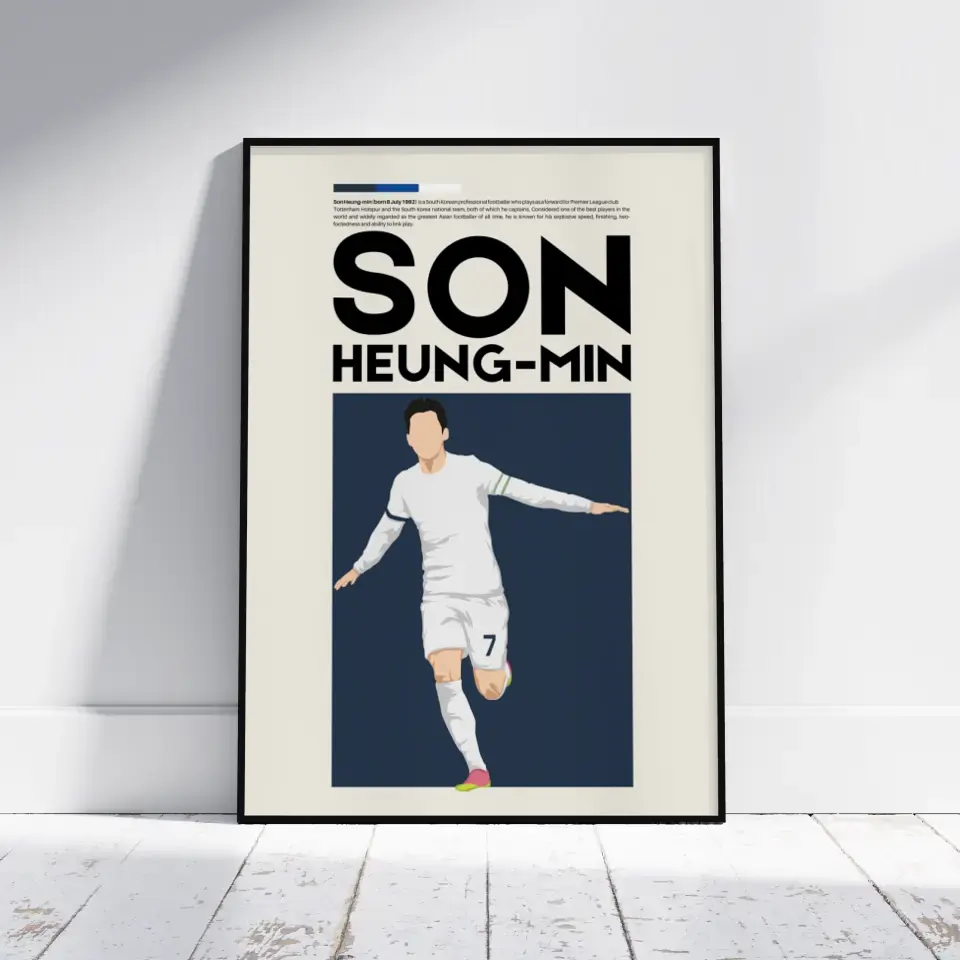 Son Heung-min Tottenham - Minimalist