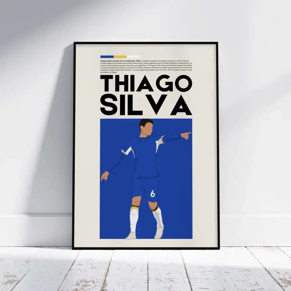 Thiago Silva Chelsea - Minimalist