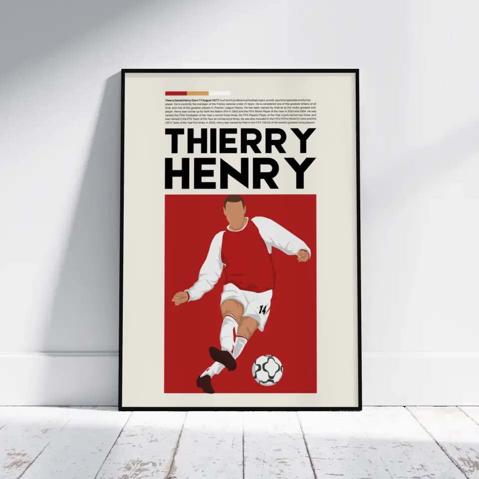 Thierry Henry Arsenal - Minimalist