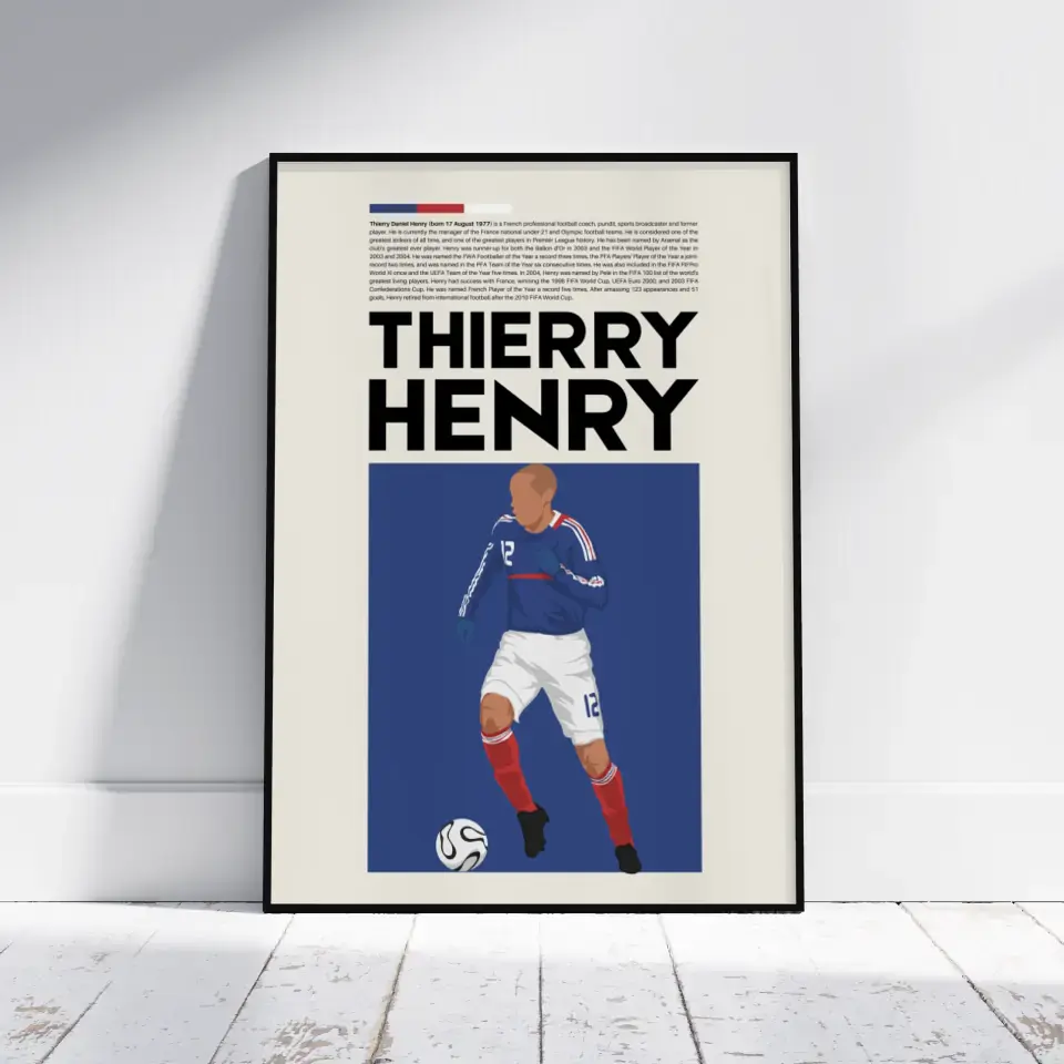 Thierry Henry France - Minimalist