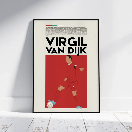 Virgil van Dijk Liverpool - Minimalist