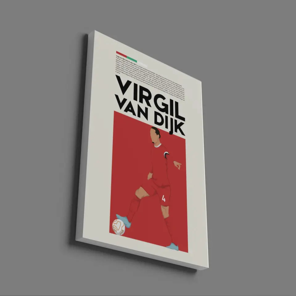 Virgil van Dijk Liverpool - Minimalist