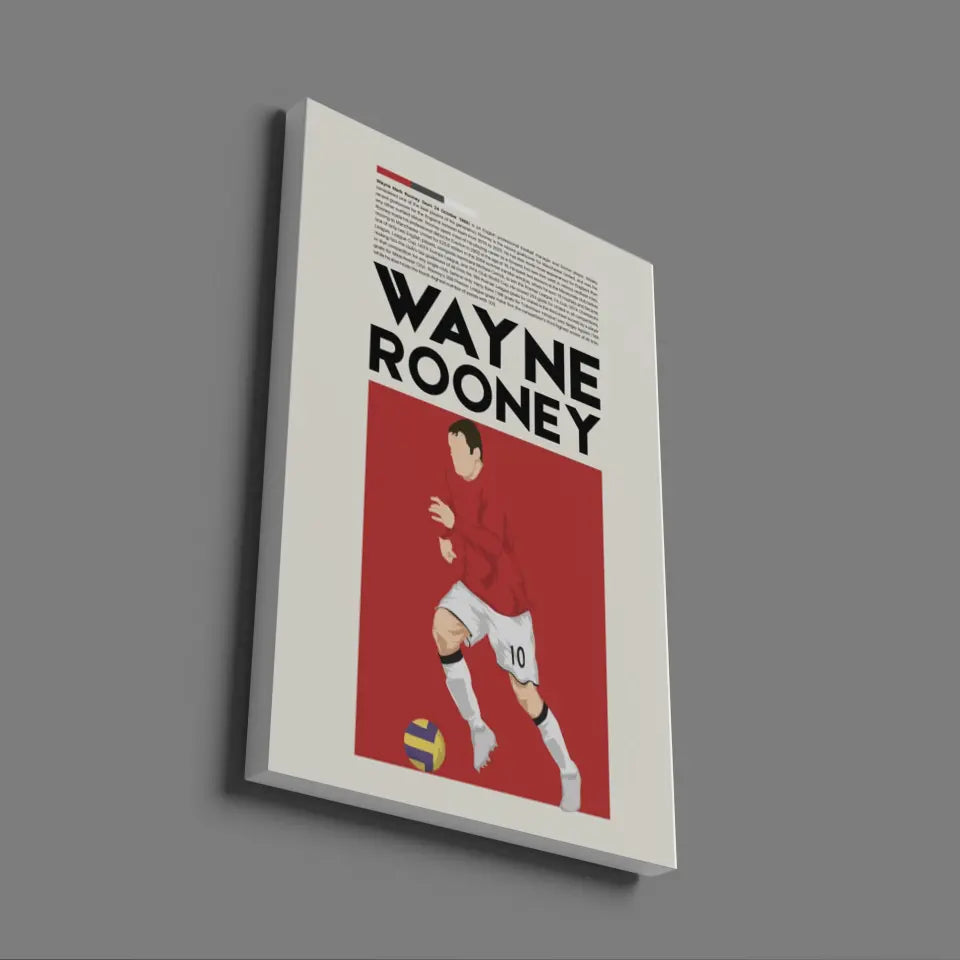 Wayne Rooney Man Utd - Minimalist