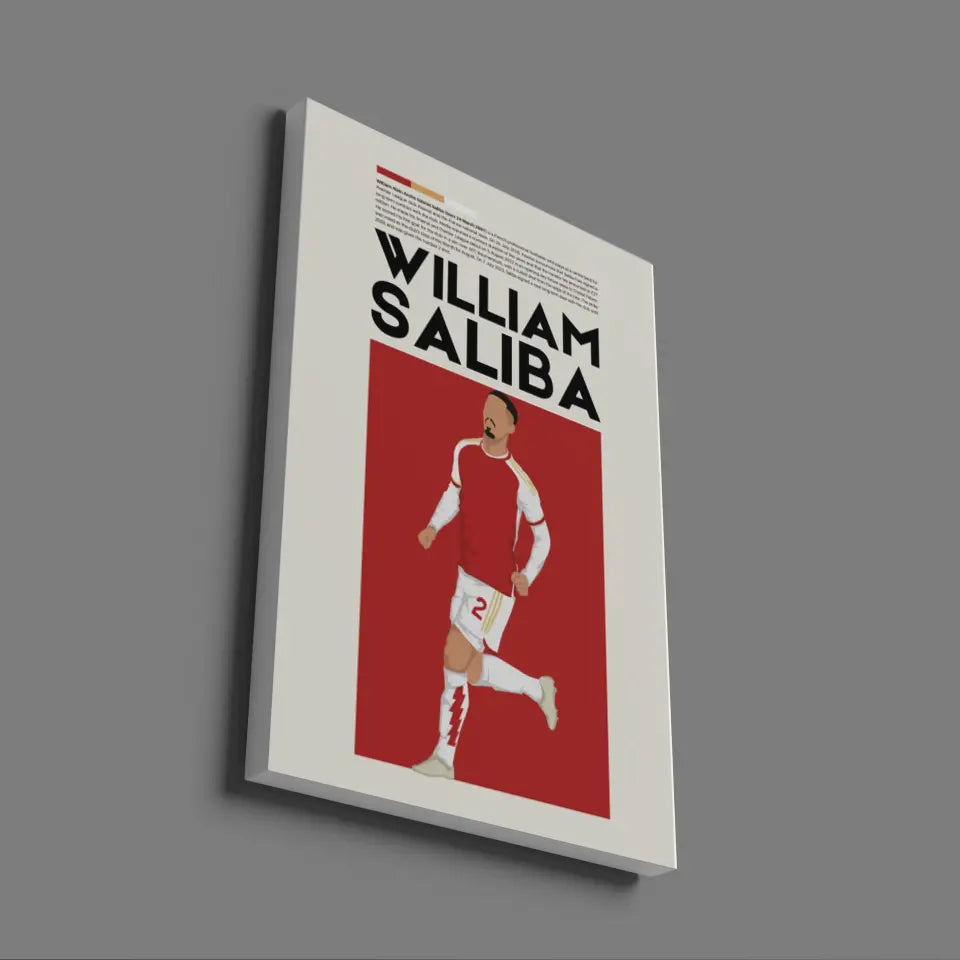 William Saliba Arsenal - Minimalist