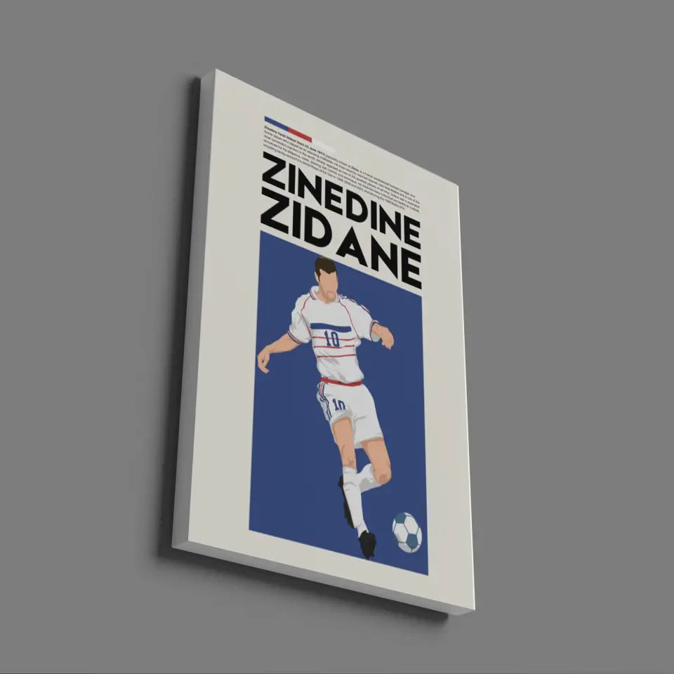 Zinedine Zidane France - Minimalist