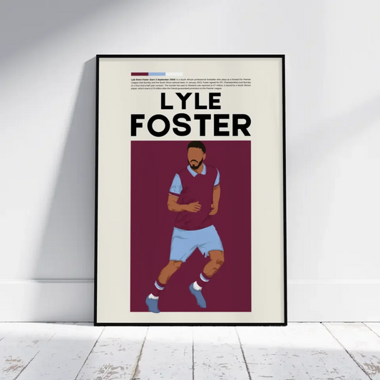 Lyle Foster Burnley - Minimalist