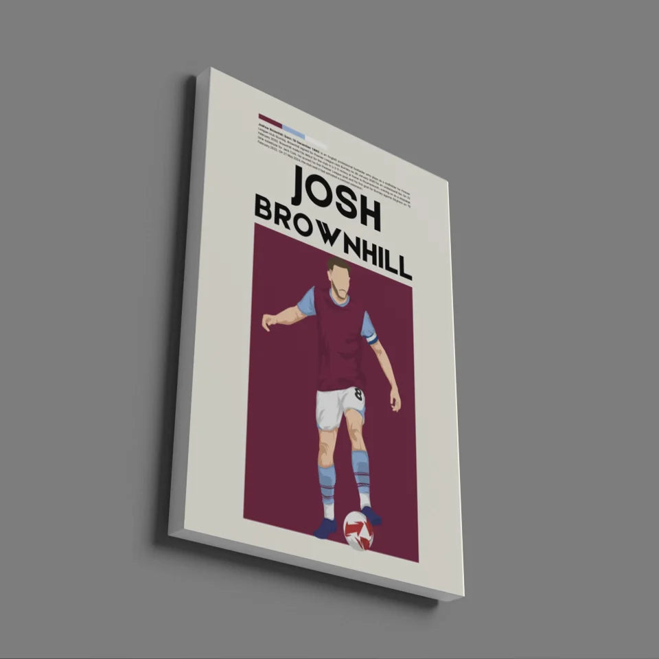 Josh Brownhill Burnley - Minimalist