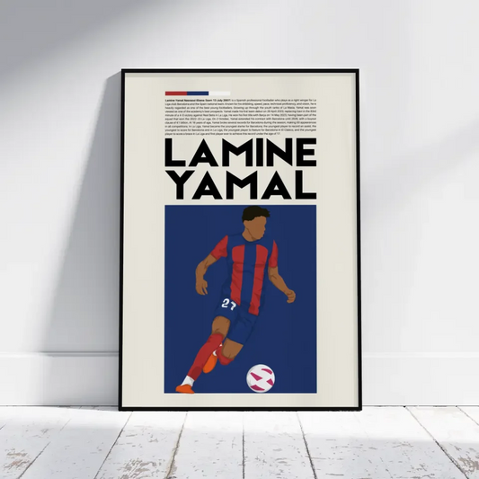 Lamine Yamal Barcelona - Minimalist