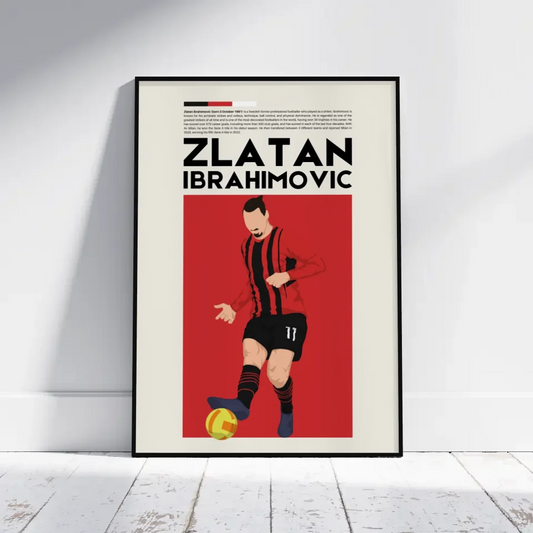 Zlatan Ibrahimović AC Milan - Minimalist