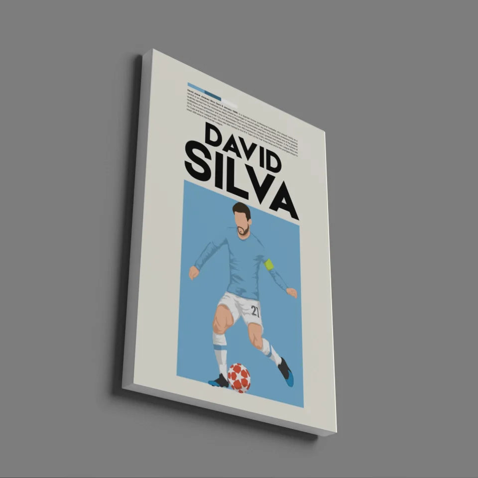 David Silva Man City - Minimalist