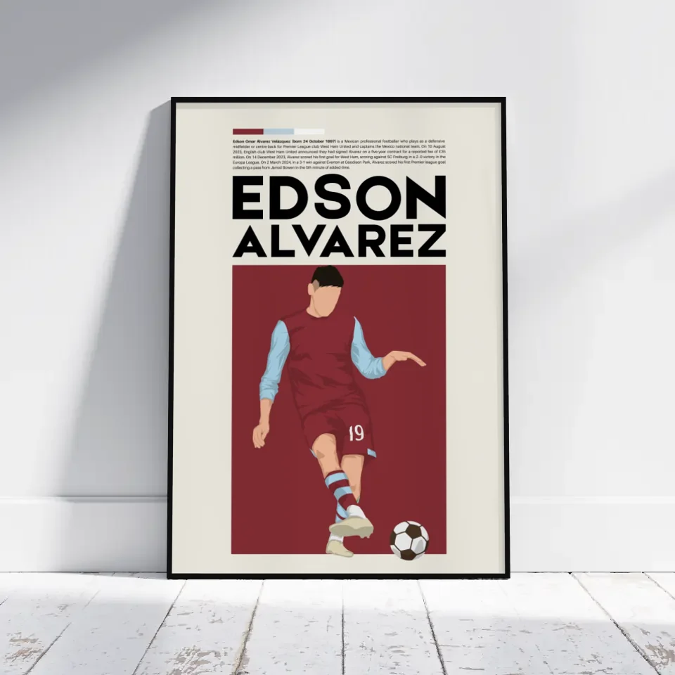 Edson Álvarez West Ham - Minimalist