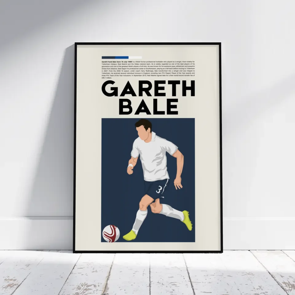 Gareth Bale Tottenham - Minimalist