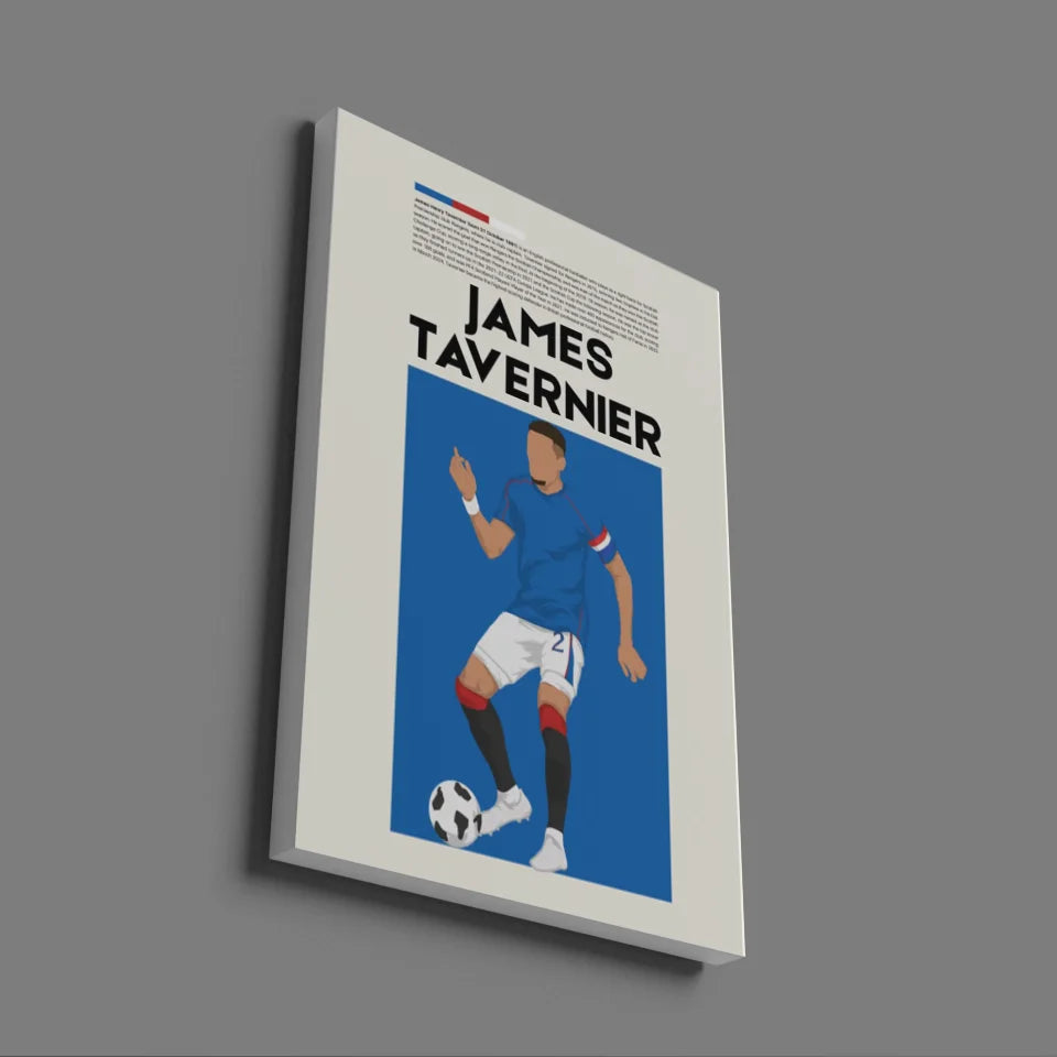 James Tavernier Rangers - Minimalist