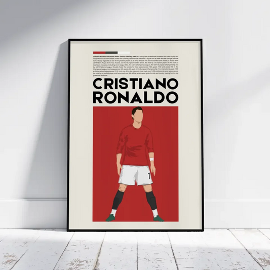 Cristiano Ronaldo Man Utd - Minimalist