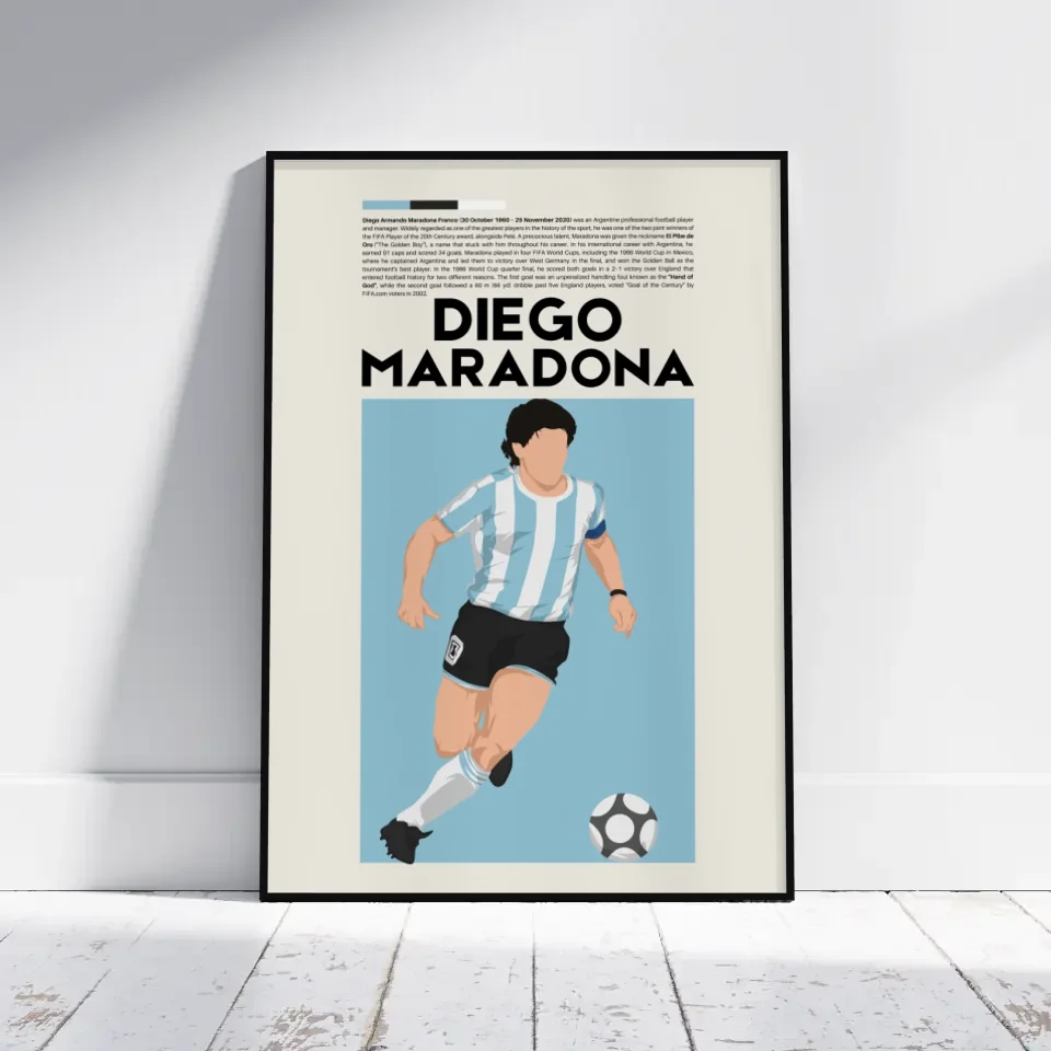 Diego Maradona Argentina - Minimalist